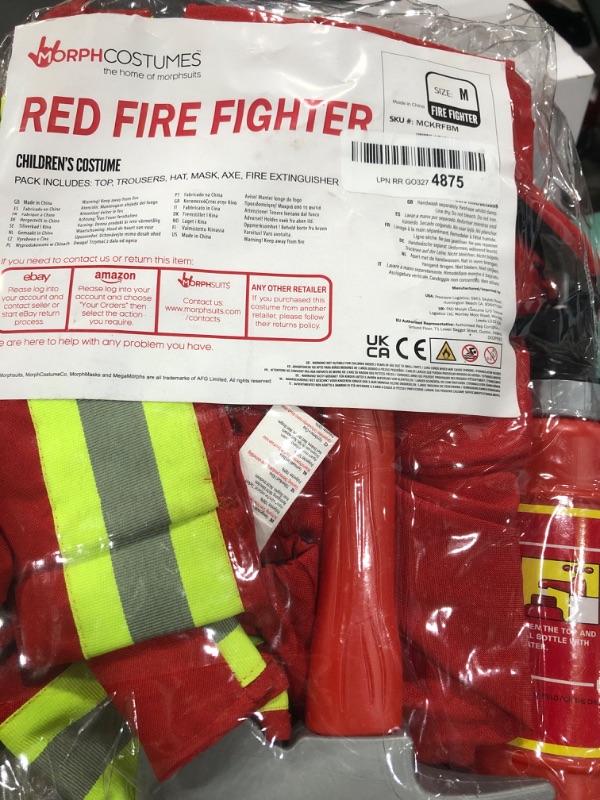 Photo 1 of RED FIRE FIGHTER
SIZE M