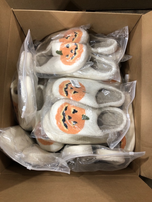 Photo 1 of BIG BOX LOT PF PUMPKIN SLIPPERS
VARIOUS SIZES