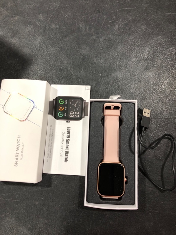 Photo 1 of Gydom Fitness Tracker with Alexa, Answer/Make Call, 1.8" Activity Trackers and Smartwatches, Blood Oxygen/Heart Rate/Sleep Monitor, 100 Sports Mode, IP68 Waterproof Step Counter for Android iPhone Pink