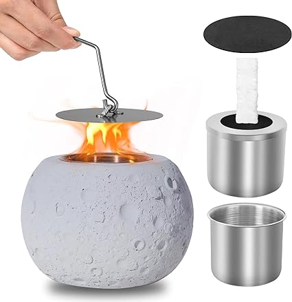 Photo 1 of ????-???? Tabletop Fire Pit ???????? ??????? Portable Fire Pit with ???? ???????????? Mini Tabletop Smores Maker Smokeless Fireplace for Indoor&Outdoor, Gift