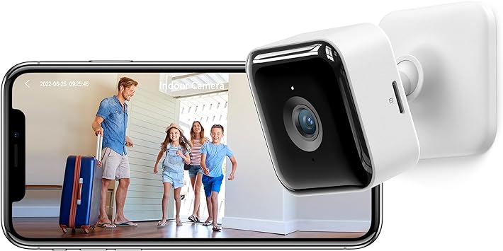 Photo 1 of GNCC Indoor Security Camera Dog Camera 1080P Motion Detection, 2-Way Audio Siren, Night Vision, Cloud & SD Card Storage, Works w/Alexa & Google Home, 2.4G WiFi, C2