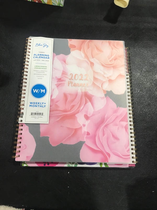 Photo 2 of Blue Sky 2022 Weekly & Monthly Planner, 8.5" x 11", Frosted Flexible Cover, Wirebound, Joselyn (110394-22) 8.5'' x 11'' Old Edition Planner