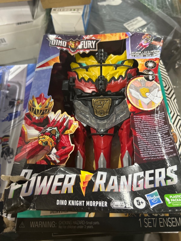 Photo 2 of Power Rangers Dino Knight Morpher Electronic Toy, Lights and Sounds Includes Dino Knight Key Inspired by Red Ranger Morpher in Season 2 Ages 5 and Up