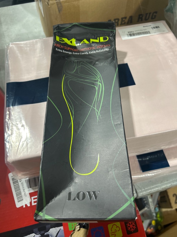 Photo 2 of Exland Plantar Fasciitis Insoles - Low Arch Support for Flat Feet - Pain Relief - L Size 10-12 Men | 11.5-13.5 Women - Custom Orthotic Shoe Inserts L (Men 10-12 | Women 11.5-13.5) Green - Low Arch