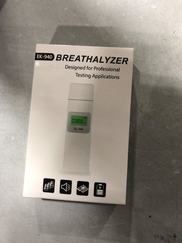 Photo 1 of Breathalyzer - JondKeile Alcohol Test USB Rechargeable, High Precision, LED Display Auto Power Off, Sound Alarm, Portable Breath Alcohol Tester for Personal & Professional Use