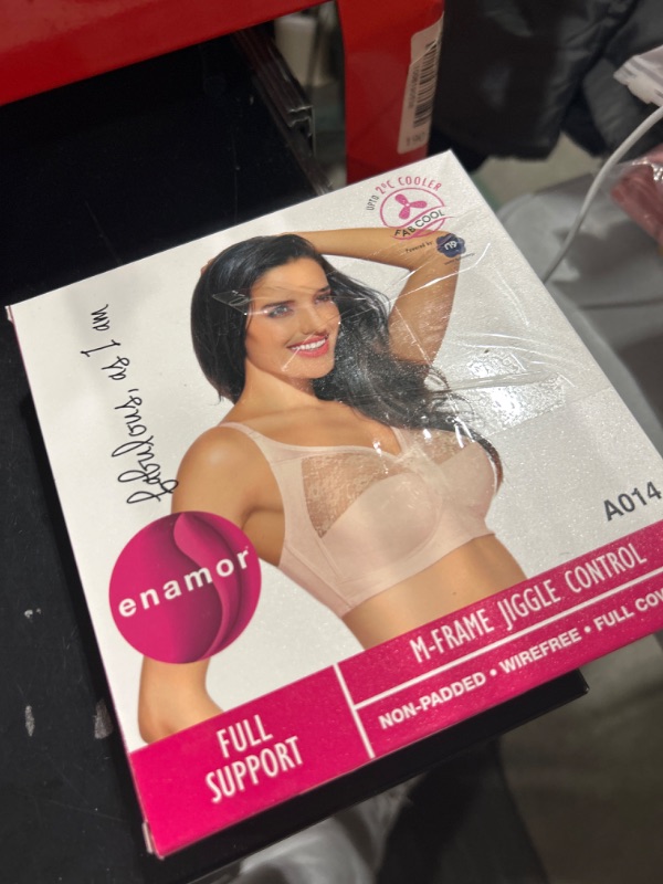 Photo 2 of Enamor Wireless Non Padded Bra for Women - Full Support, Full Coverage, Super Contouring, M Frame, with Back Closure 36C Skin