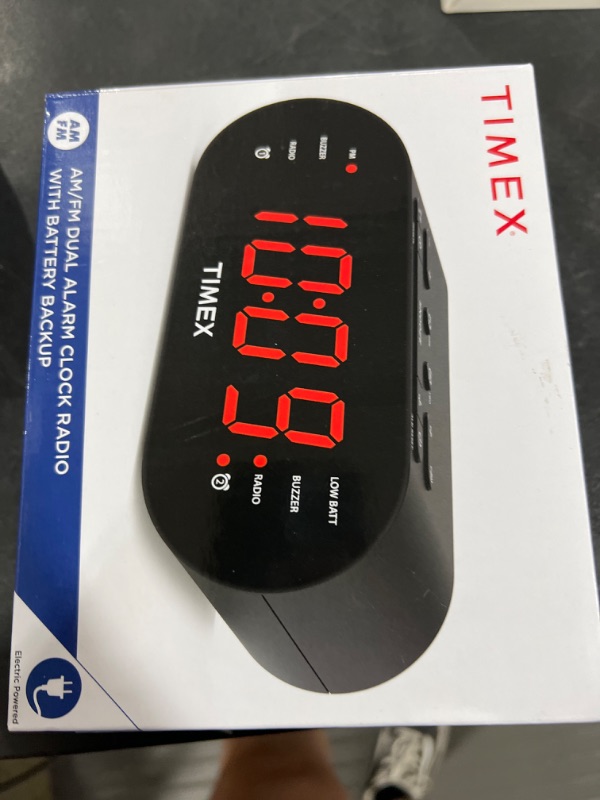 Photo 1 of Timex Audio AM/FM Dual Alarm Clock Radio with Digital Tuning (Gunmetal Gray)