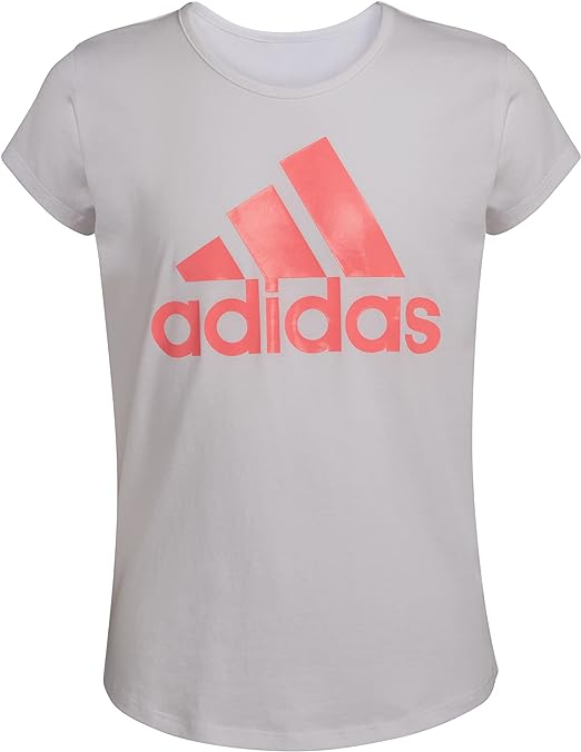 Photo 1 of adidas Girls' Baby Short Sleeve Scoop Tee (Toddler/Little Kids)small