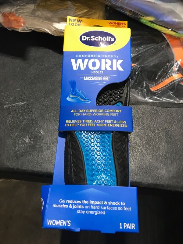 Photo 2 of Dr. Scholl's Work Insoles All-Day Shock Absorption and Reinforced Arch Support that Fits in Work Boots and More (for Women's 6-10) Women's 6-11