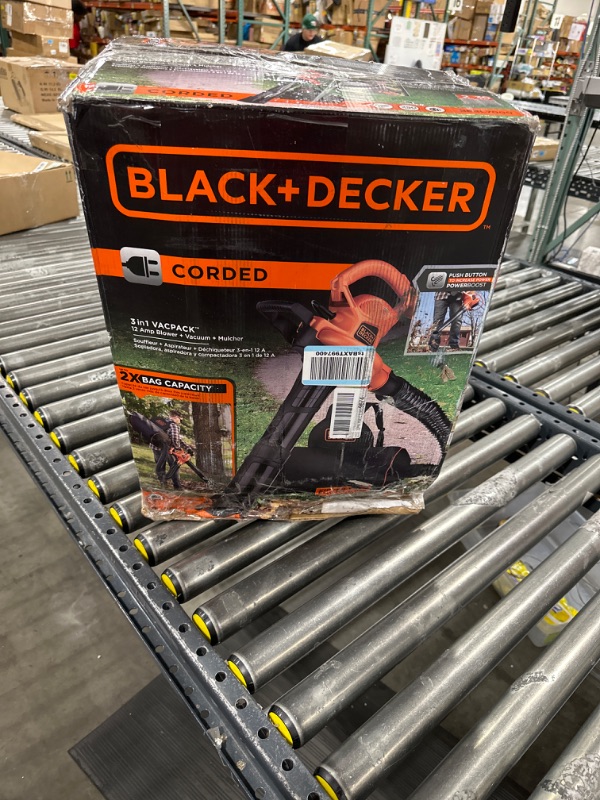 Photo 4 of BLACK+DECKER 3-in-1 Electric Leaf Blower, Leaf Vacuum, Mulcher (BEBL7000)
