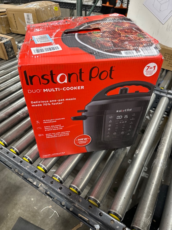 Photo 5 of Instant Pot Duo V6 7-in-1 Electric Multi-Cooker, Pressure Cooker, Slow Cooker, Rice Cooker, Steamer, Sauté, Yogurt Maker, & Warmer, Includes App With Over 800 Recipes, Chrome, 6 Quart 6QT Duo V6