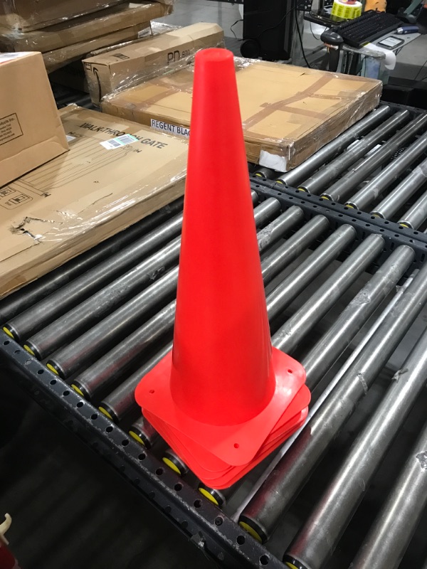 Photo 2 of [5 Pack] 18 inch Traffic Cones, Safety Road Parking Cones,Agility Field Marker Cones
