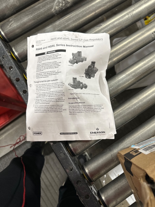 Photo 3 of Emerson-Fisher LP-Gas Equipment R632A-CFF Integral 2-Stage Regulator, 9-13" W.C Spring, 1/4" x 3/4" NPT