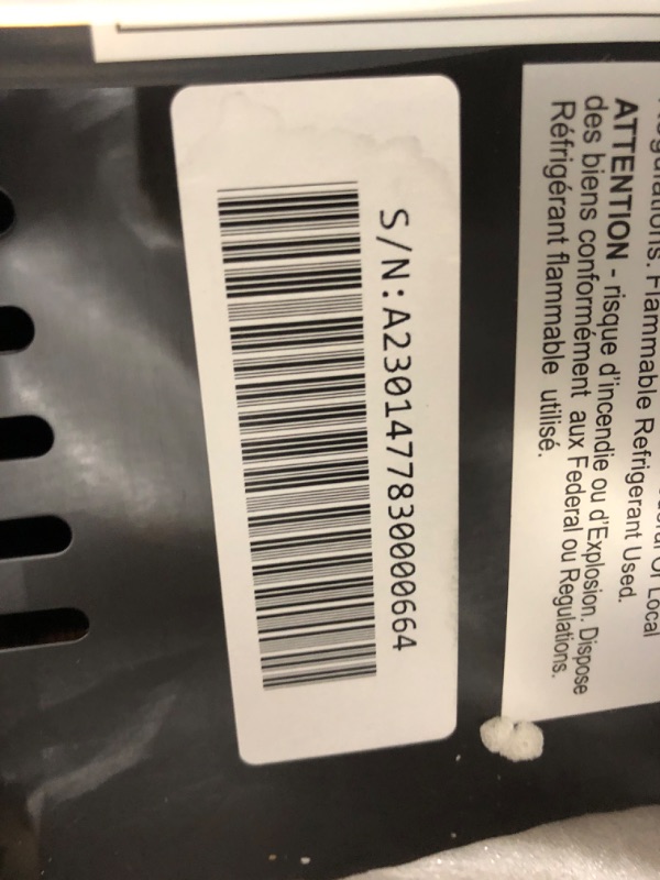 Photo 5 of  Frigidaire EFIC237 Countertop Crunchy Chewable Nugget Ice Maker, 44lbs per day, Auto Self Cleaning, Black Stainless 