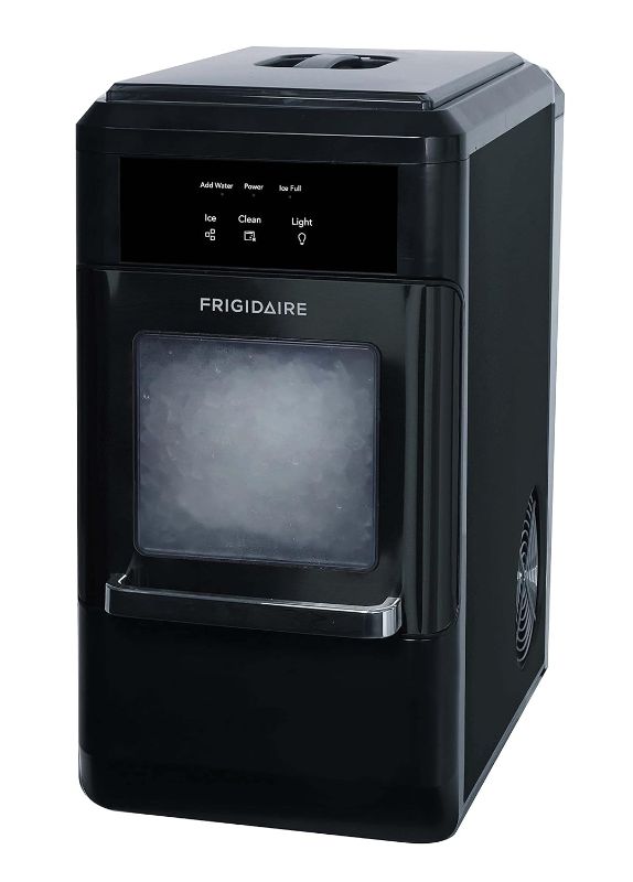 Photo 1 of  Frigidaire EFIC237 Countertop Crunchy Chewable Nugget Ice Maker, 44lbs per day, Auto Self Cleaning, Black Stainless 