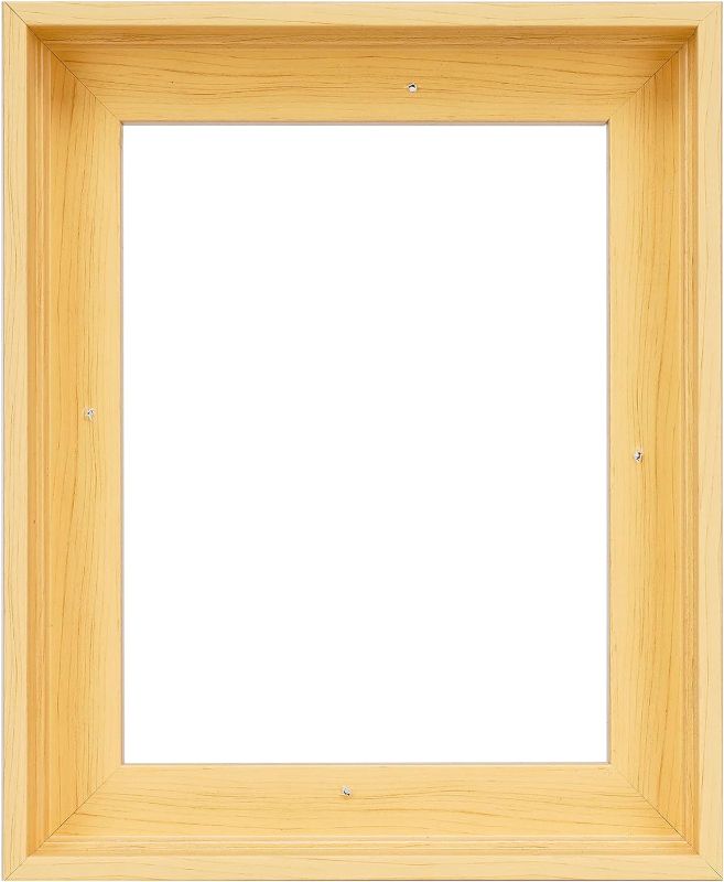 Photo 1 of  HUACANVAS Canvas Floater Frames, Canvas Floating Frame, Floater Frame for Canvas, Floater Frames for Canvas Paintings, Canvas Picture Frame, Canvas Frame?Frame For Canvas Board (12"x16", Light Brown) 