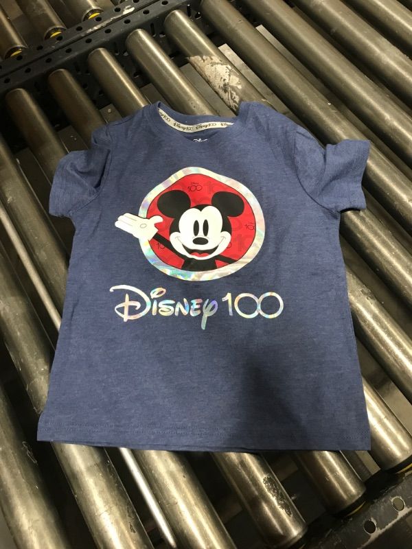 Photo 2 of Disney Kids Unisex 100th Anniversary Graphic Short Sleeve Crewneck Tee (4)
