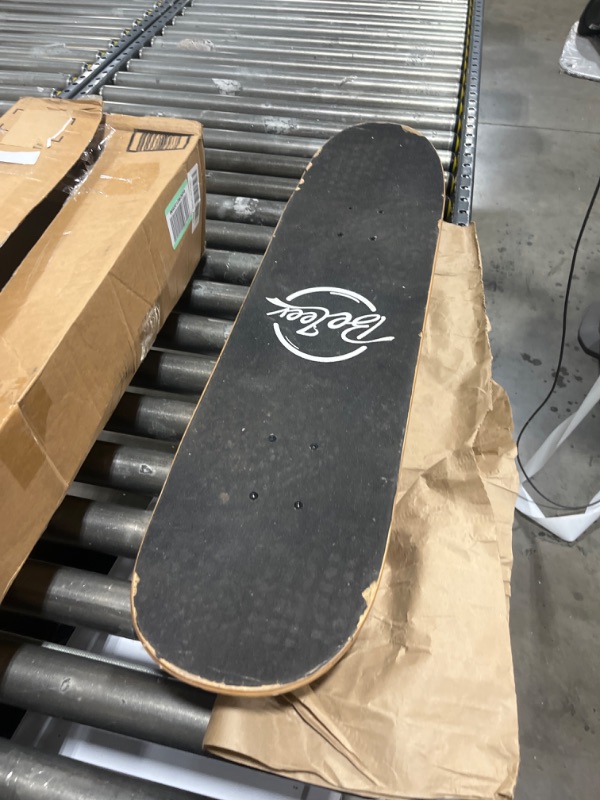 Photo 1 of Beleev Skateboards for Beginners, 31 Inch Complete Skateboard for Kids Teens Adults, 7 Layer Canadian Maple Double Kick Deck Concave Cruiser Trick Skateboard Diamond