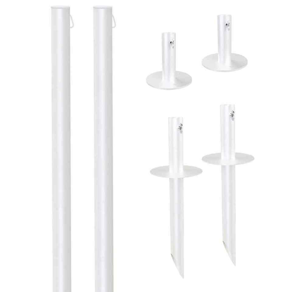 Photo 1 of  EXCELLO GLOBAL PRODUCTS Two 10 ft. White String Light Poles