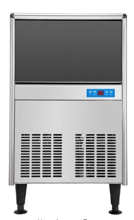 Photo 1 of 125 lb. / 24 H Stainless Steel Freestanding Ice Maker Machine Commercial Ice Maker in Silver
