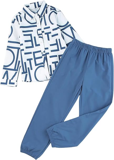 Photo 1 of 14YRS blibean Boys Clothes Sets Kids Pants