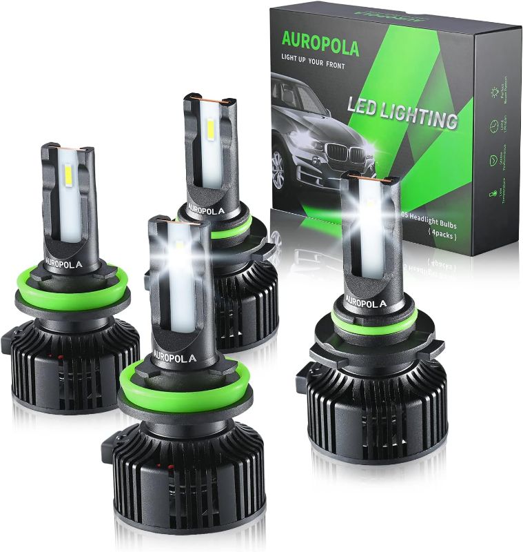 Photo 1 of 
AUROPOLA H11/H9/H8 Low Beam 9005/HB3 High Beam LED Headlight Bulbs Combo, 14000 Lumens 6000K Cool White Light Ultra Bright LED Headlights Conversion Kit