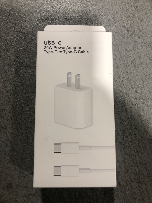 Photo 2 of 20W USB C Fast Charger,Compatible with iPad Pro 12.9inch 6th/5th/4th/3rd; iPad Pro 11inch 4th/3rd/2nd/1st; iPad Air 4/5th; iPad 10th;Ipad Mini 6th, PD Wall Charger with 6.6ft USBC to C Charging Cable