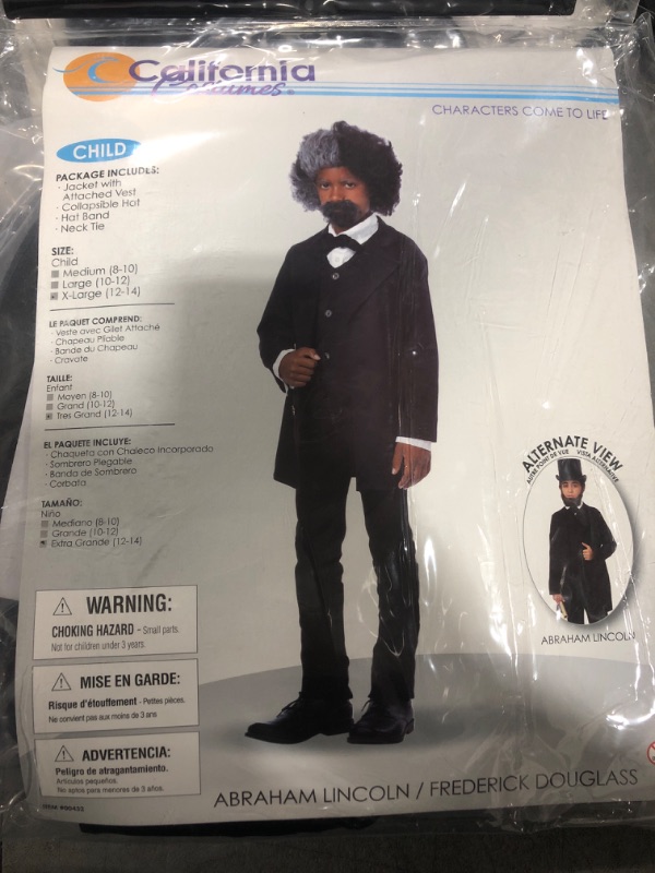 Photo 2 of Boys Abraham Lincoln Costume X-Large