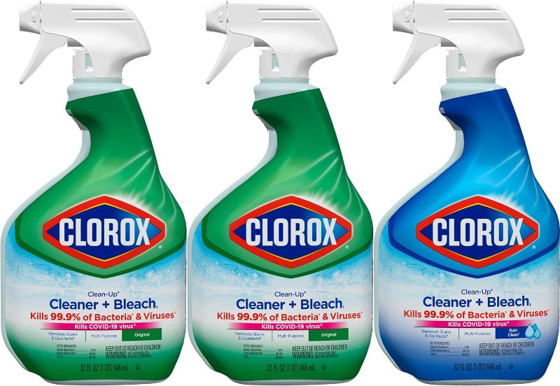 Photo 1 of Clorox Clean-Up Cleaner + Bleach1 Value Pack, 32 Fl Oz Each, Pack of 3 32 Fl Oz (Pack of 3)