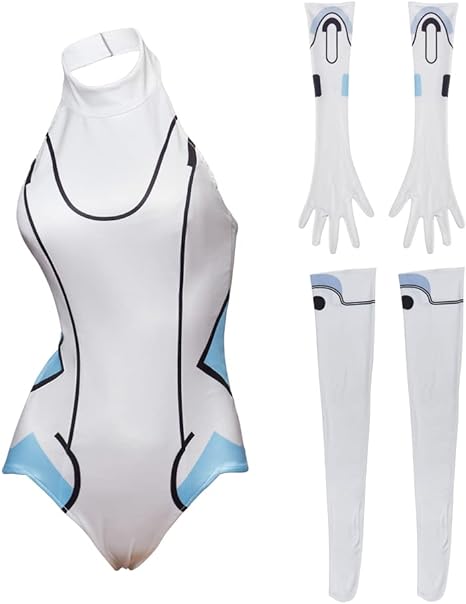 Photo 1 of (XXL) Hyperdimension Neptunia Cosplay White Heart Cosplay Costume Womens Bodysuit Sexy Halloween Jumpsuit