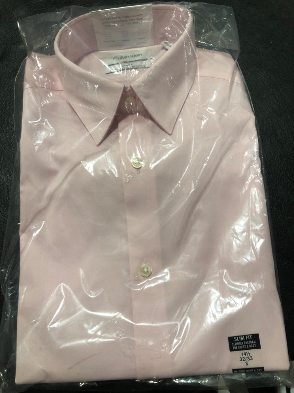 Photo 2 of Calvin Klein Men's Steel Slim-Fit Non-Iron Stain Shield Dress Shirt