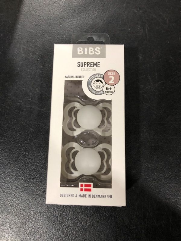 Photo 1 of BIBS Set of 2 Supreme Pacifiers Haze, 6+ Months
