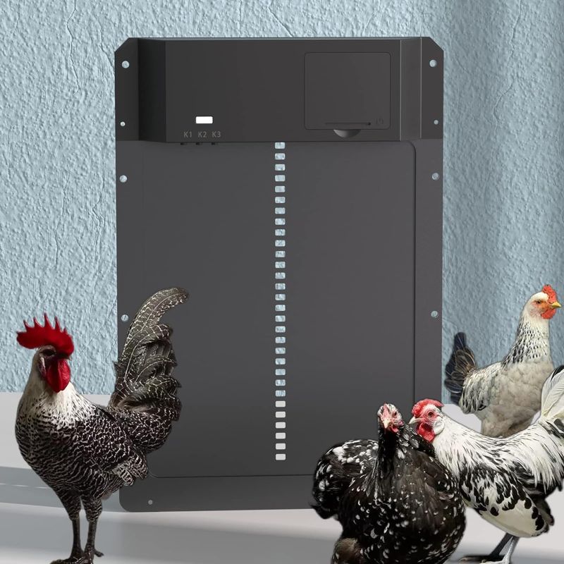 Photo 1 of 2023 New Automatic Chicken Coop Door, Multi-Modes Auto Chicken Coup Door Battery Powered