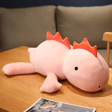 Photo 1 of 3.5lbs 24" Weighted Dinosaur Plush, Dino Stuffed Animal Pillow (Pink Dino) 