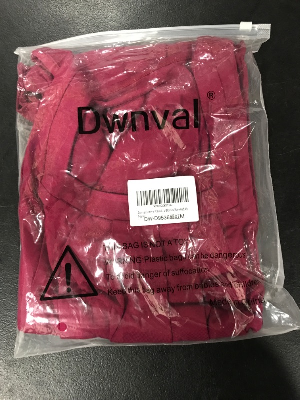 Photo 2 of Dwnval Summer Casual Square Neck Tank Tops for Women Loose Fit Tunic Blouses Shirt Plus Size Medium Rose Red