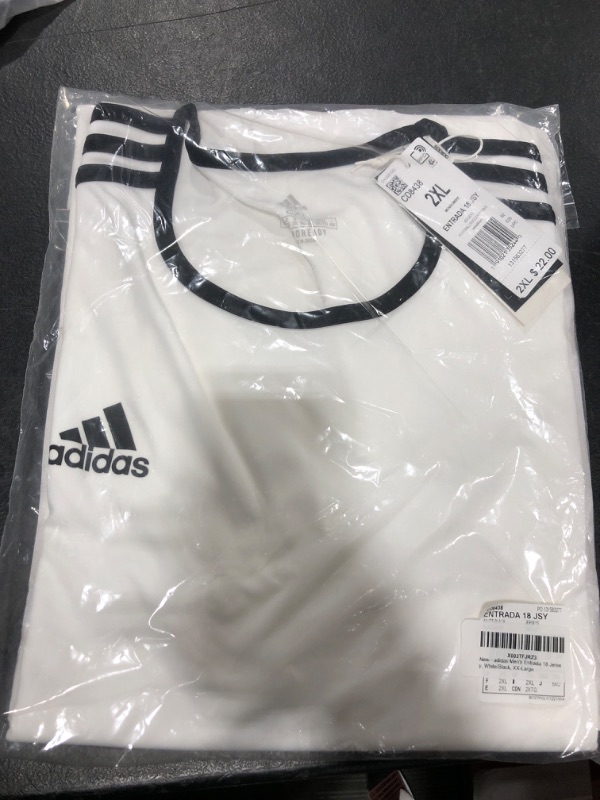 Photo 2 of adidas Men's Entrada 18 Jersey XX-Large White/Black