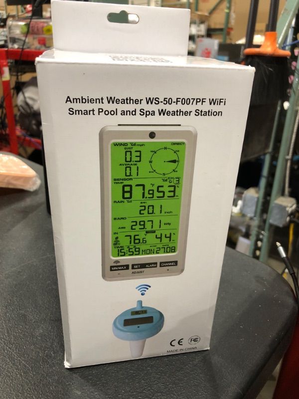 Photo 2 of Ambient Weather WS-12 Wireless Weather Station w/Ambient Color Changing Display
