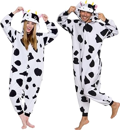 Photo 1 of Adult Onesie Halloween Costume - Animal and Sea Creature - Plush One Piece Cosplay Suit for Adults, Women and Men FUNZIEZ!