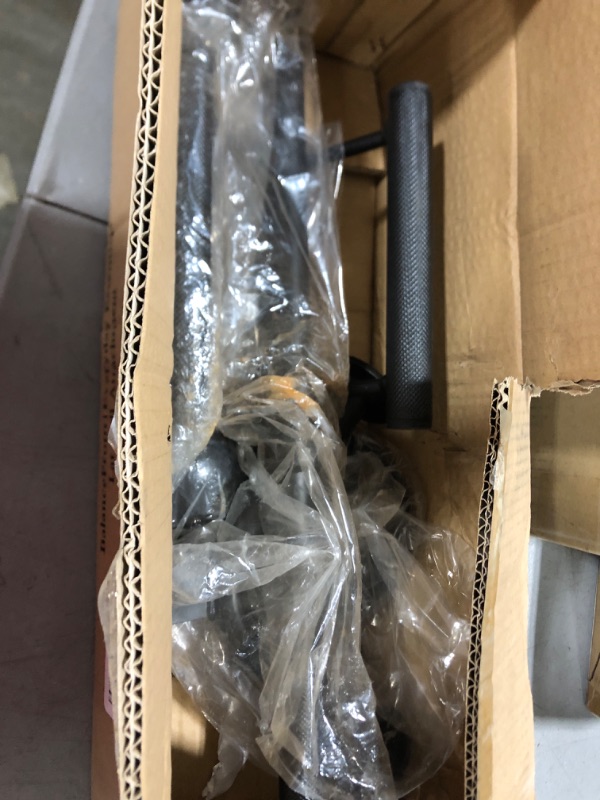 Photo 1 of BalanceFrom Tricep Press Down Cable Attachment, LAT Pulldown Attachment, Weight Machine Accessories, V Handle with Rotation, Tricep Rope, Rotating Bar, V-Shaped Bar B. 4 Pieces, Black