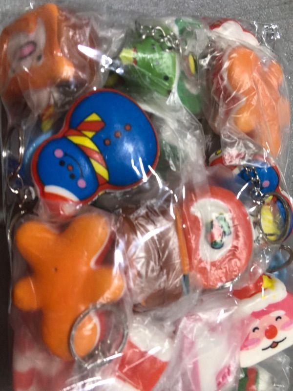 Photo 1 of 24 Pack Christmas Squishy Toys, Mini Slow Rising Squishies Party Favors for Kids Birthday Gift Goodie Bag Pinata Stocking Stuffers Classroom Carnival Prizes Treasure Box Boys Girls