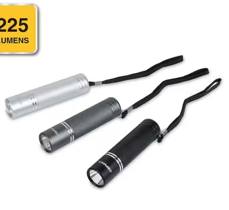 Photo 1 of 225 Lumens Aluminum Flashlight (3-Pack)