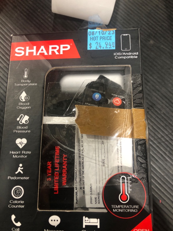 Photo 1 of Sharp iTime Smartwatch Black