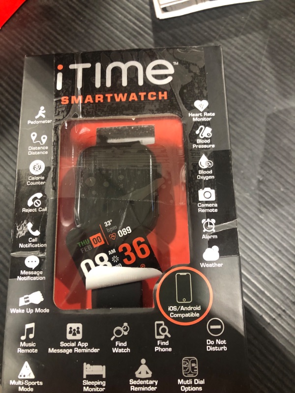 Photo 1 of iTIME SMARTWATCH BLACK