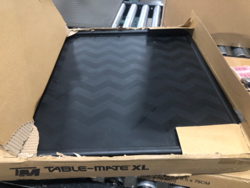 Photo 1 of Table Mate XL TV Tray Table - Folding TV Dinner Table, Couch Table Trays for Eating Snack Food, Stowaway Laptop Stand, Portable Bed Dinner Tray - Adjustable TV Table with 4 Set Angles, Black