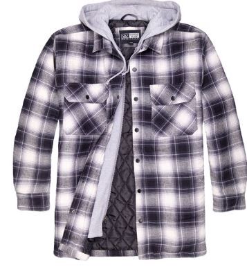 Photo 1 of Canyon Guide Men's Quilted Flannel Hooded Jacket (2X)