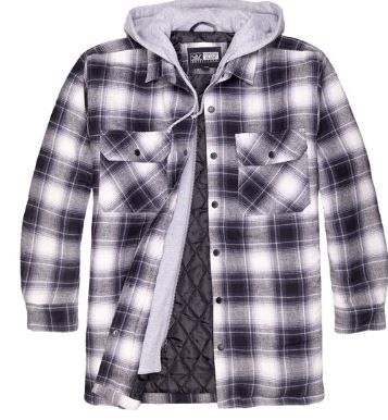 Photo 1 of  Canyon Guide Men's Quilted Flannel Hooded Jacket (XL)