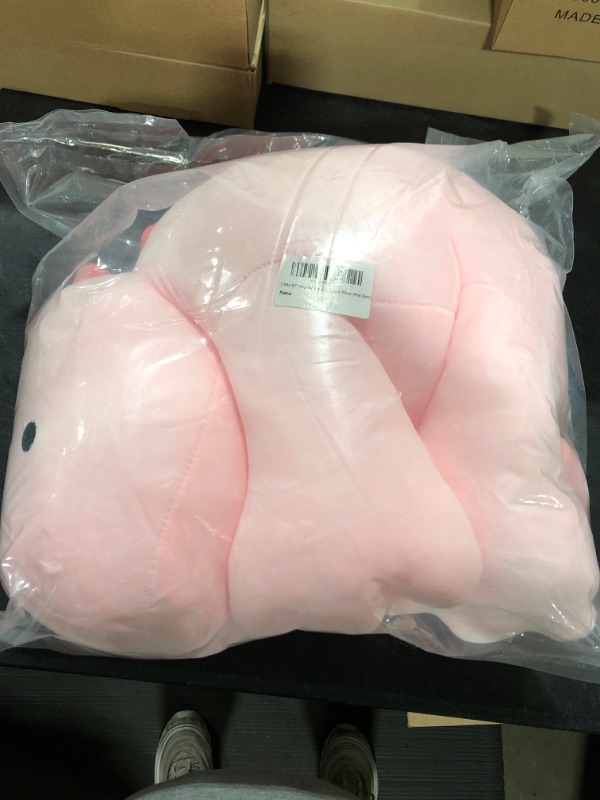 Photo 2 of 3.5lbs 24" Weighted Dinosaur Plush, Dino Stuffed Animal Pillow (Pink Dino)
