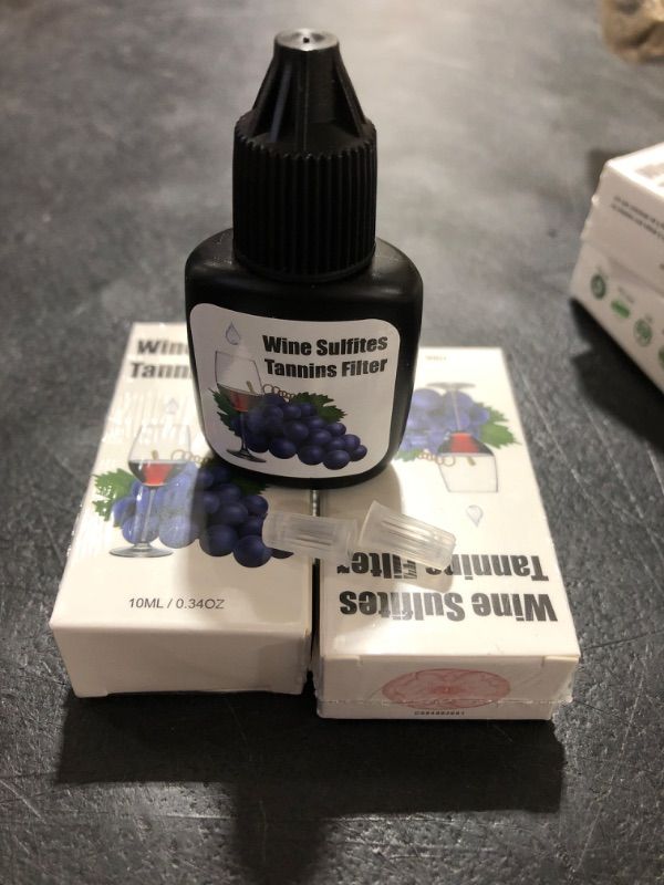 Photo 2 of 2 PACK WINE SULFITES TANNINS FILTER DROPS, 10ML