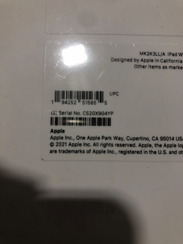 Photo 3 of Apple 2021 10.2-inch iPad (Wi-Fi, 64GB) - Space Gray WiFi 64GB Space Gray