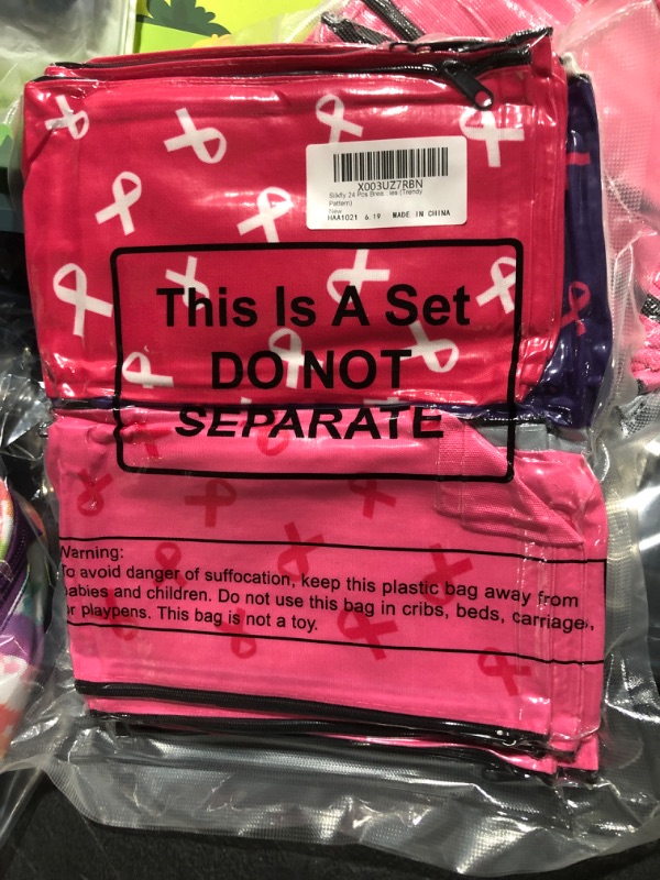 Photo 1 of 24 PCS ZIP BAG FOR CANCER AWARENESS 